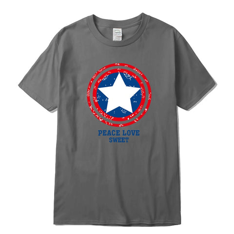 Captain America Printed T-shirt